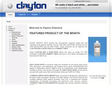 Tablet Screenshot of claytonchem.com